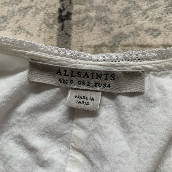 Allsaints eyelet dress, size 2 - Picture 2 of 3